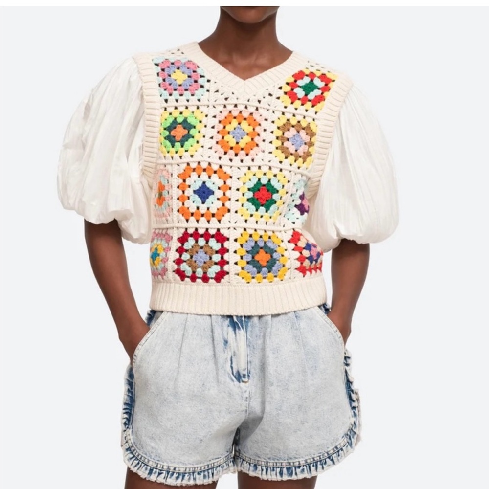 The Sea Granny Crochet vest with top